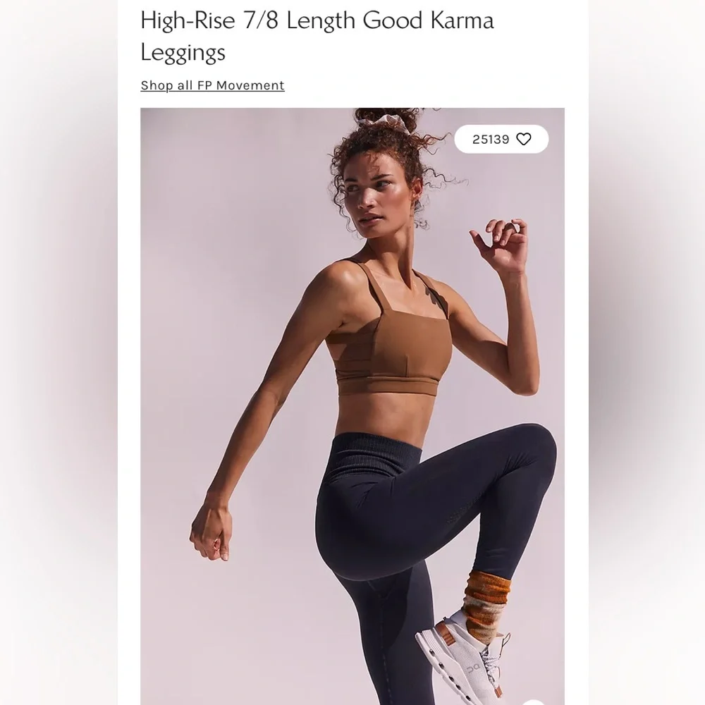 NWOT Free People Good Karma leggings